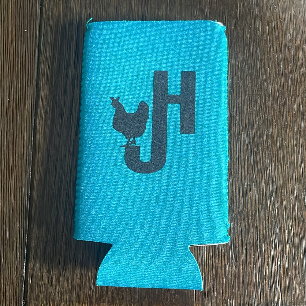 Jill’s Homestead Turquoise Can Koozie